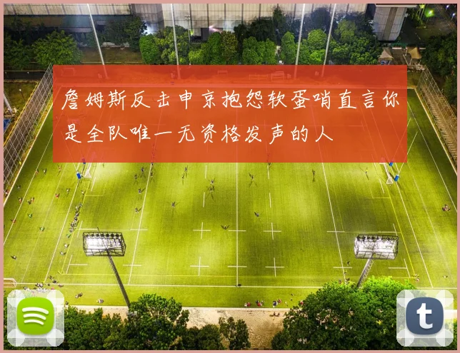 詹姆斯反击申京抱怨软蛋哨直言你是全队唯一无资格发声的人